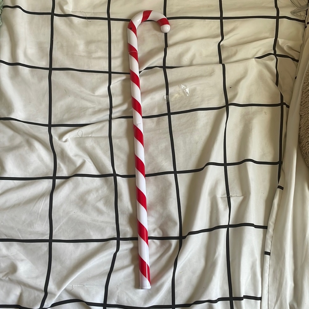 Light up candy cane decoration